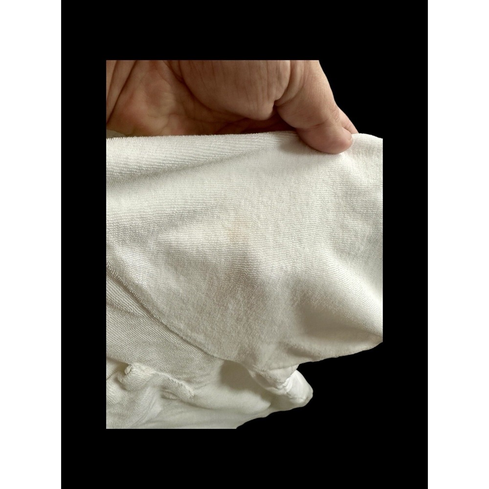 Criquet Polo Shirt Men's Medium French Terry Towel Fabric Austin Texas *flaw - Picture 5 of 7